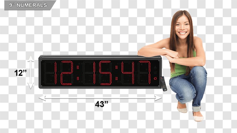 Display Device Countdown Alarm Clocks Timer - Numerical Digit - Count Down 5 Days And Clock Transparent PNG