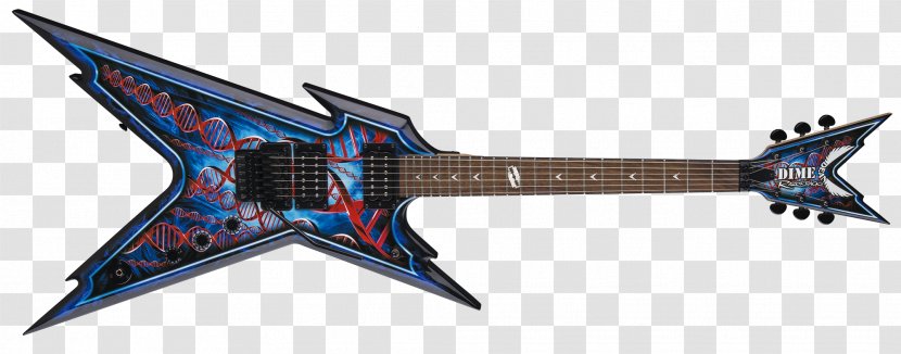 Dean Razorback Dimebag RAZR Series Electric Guitar Guitars - Flower Transparent PNG