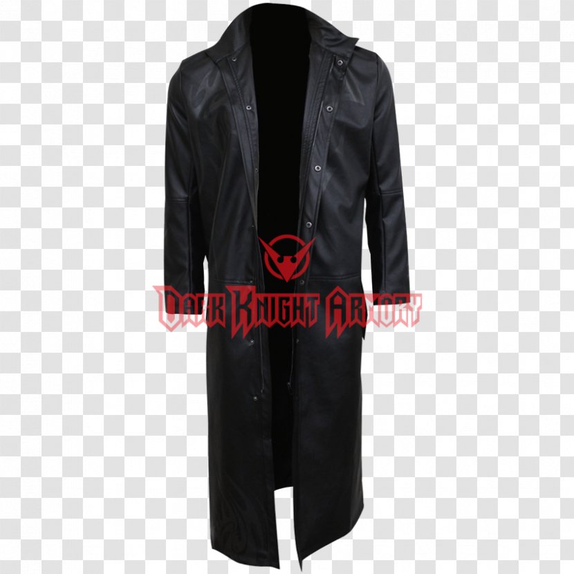 Overcoat Leather Jacket - Coat Transparent PNG