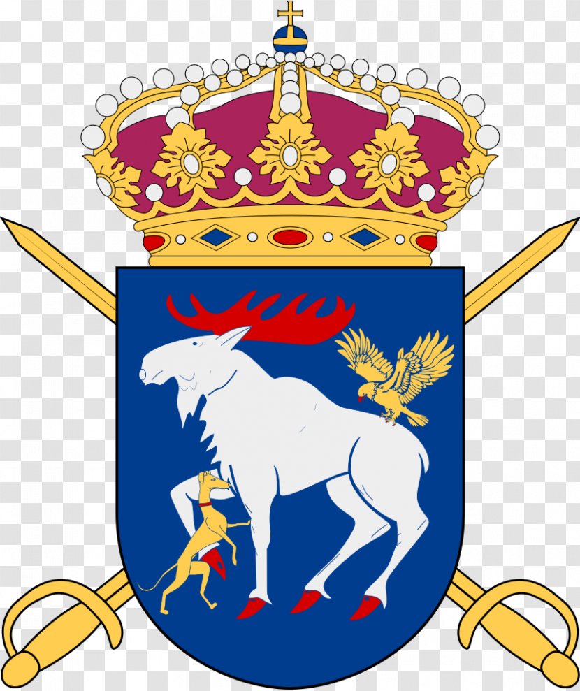 Commandant General In Stockholm Coat Of Arms Sweden - Military - Drexel Dragons Men's Basketball Transparent PNG