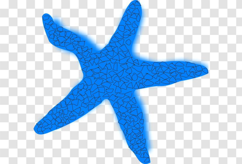 Starfish Brittle Star Clip Art - Cobalt Blue - Cliparts Transparent PNG