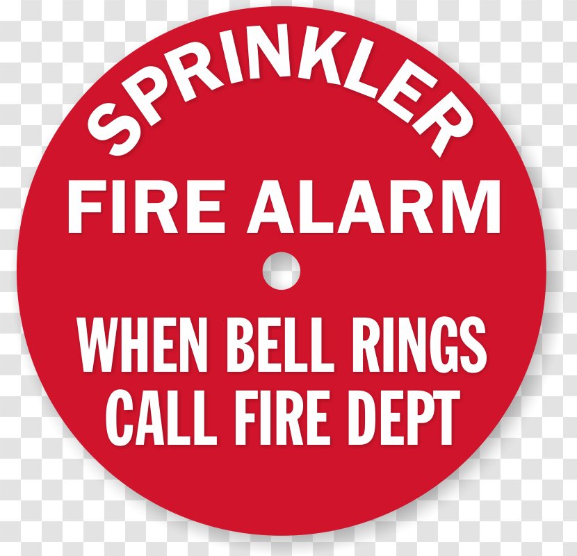 Fire Sprinkler System Alarm Protection Label - Brand Transparent PNG