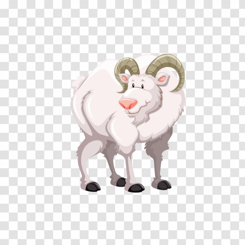 Boer Goat Cattle Royalty-free Illustration - Cartoon Transparent PNG