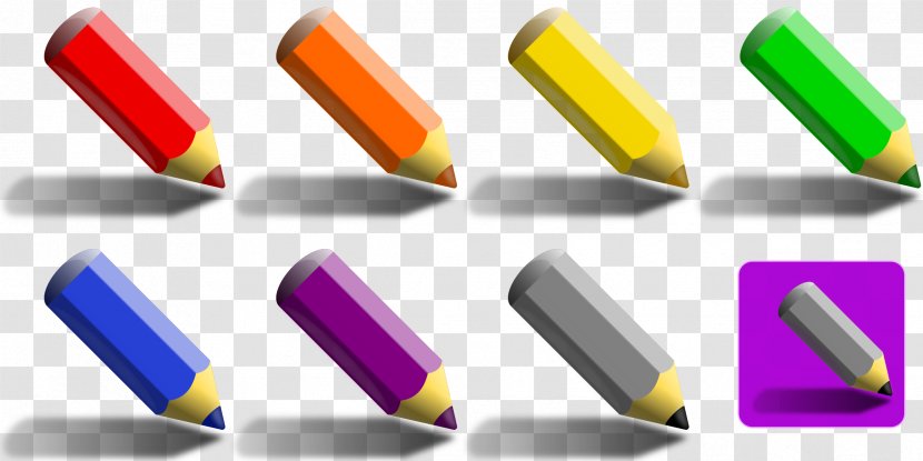 Colored Pencil Clip Art Transparent PNG