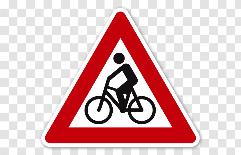 Traffic Sign Warning Cycling Bicycle Stock Photography Transparent PNG