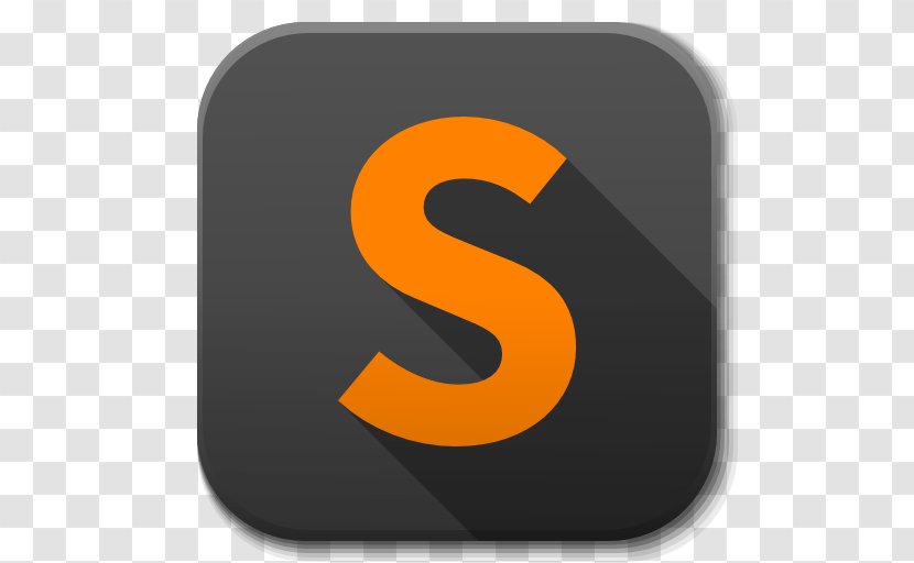 Text Symbol Orange - Apps Sublime Transparent PNG