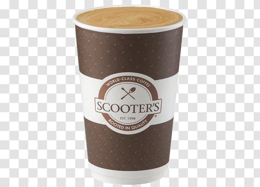 Scooter's Coffee Latte Cafe Cappuccino - Cup - Iced Americano Transparent PNG