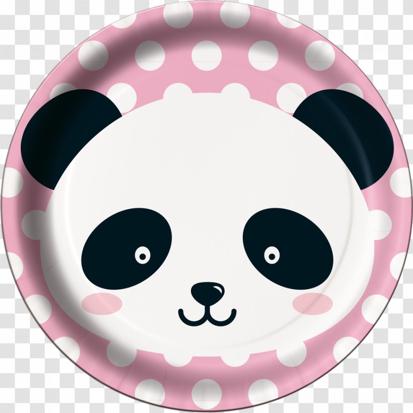Giant Panda Bear Party Birthday Cup - Flower Transparent PNG