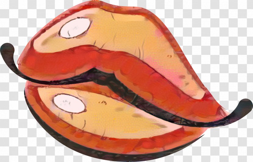 Cartoon Mouth Fish - Orange Transparent PNG