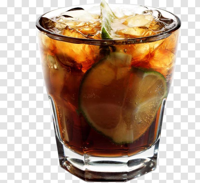 Whisky Rum And Coke Cocktail Soft Drink Coca-Cola - A Transparent PNG