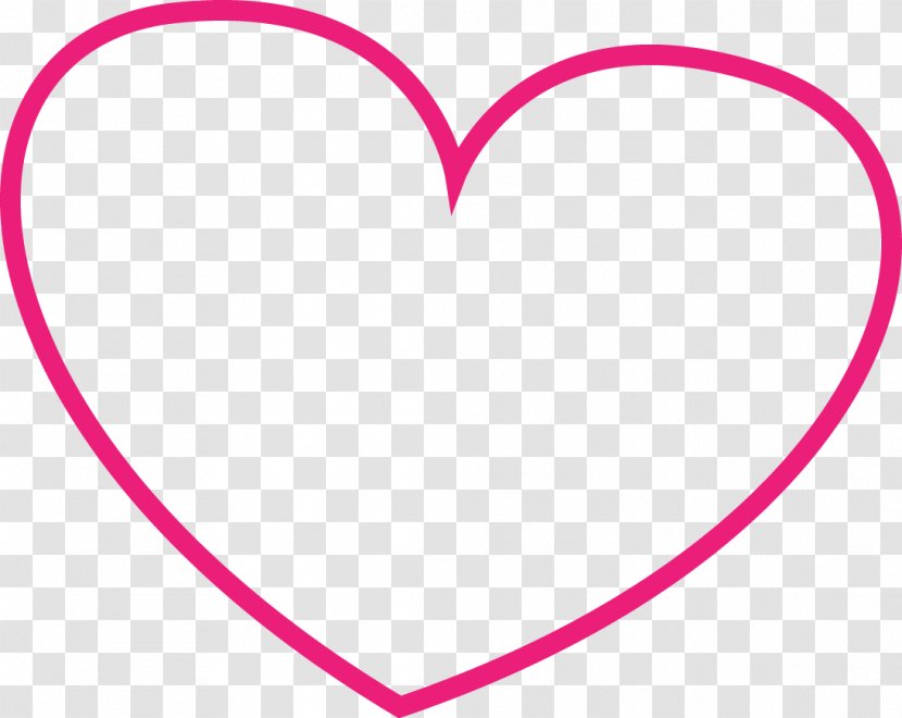 Clip Art Line Pink M Heart - Cartoon - Serce Transparent PNG