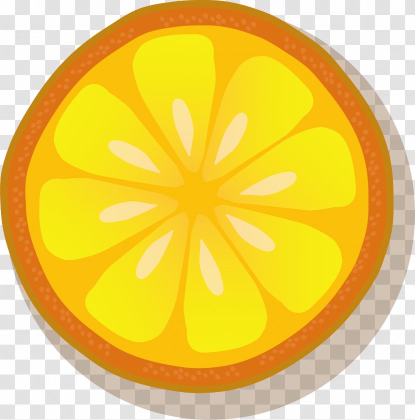 Lemon Euclidean Vector - Hand-painted Slices Transparent PNG