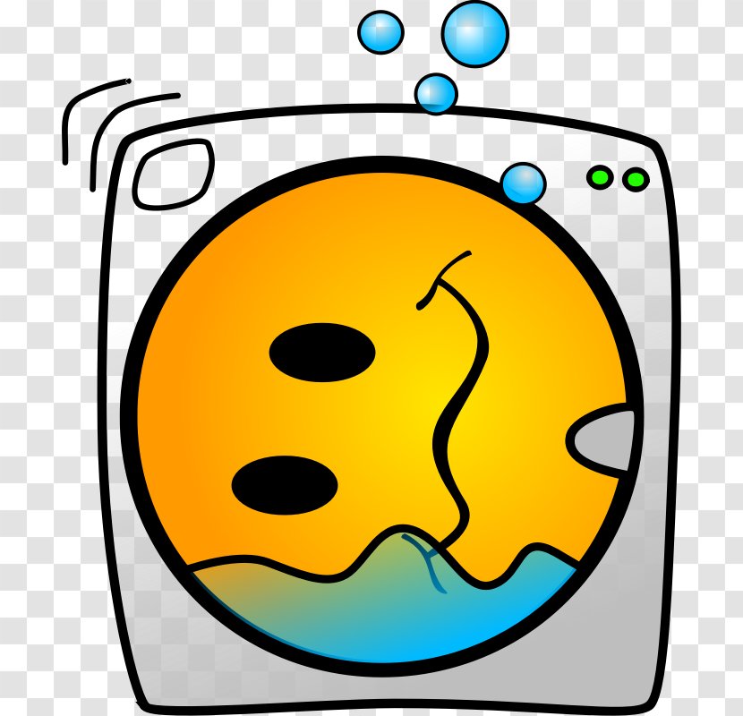 Washing Machine Smiley Laundry Symbol Clip Art - Happiness - Picture Transparent PNG