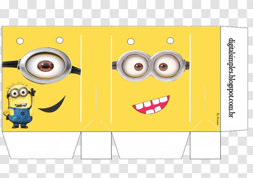Paper Bag YouTube Party - Text - Minions Transparent PNG