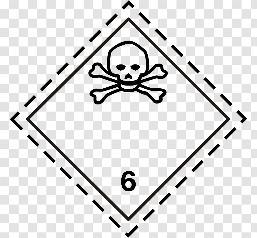 ADR Dangerous Goods Transport RID - White - Ghs Toxic Pictogram Transparent PNG