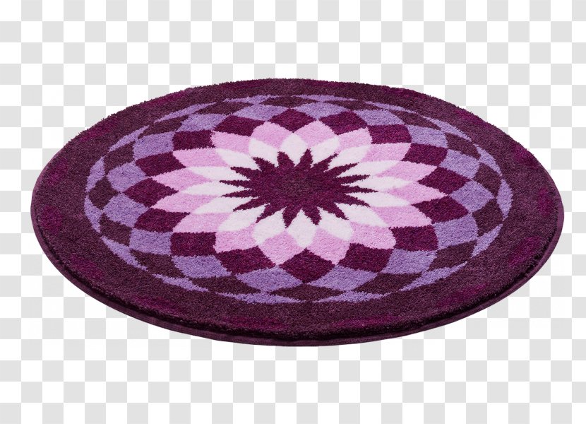 Garden Turquoise Purple Mandala Pattern Transparent PNG