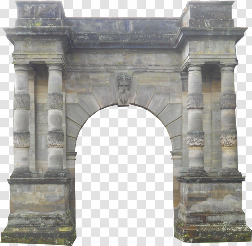 Triumphal Arch Column Ancient Rome Stone Carving Middle Ages - Archaeological Site Transparent PNG