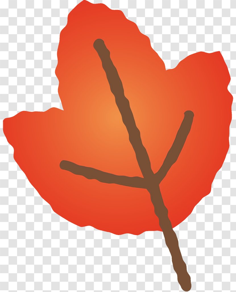 Leaf Heart Plant Gesture Love - Fall - Symbol Transparent PNG