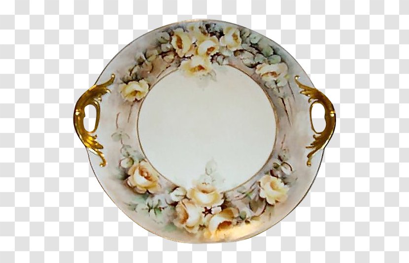 Plate Limoges Porcelain China Painting - Vase - Hand-painted Cake Transparent PNG