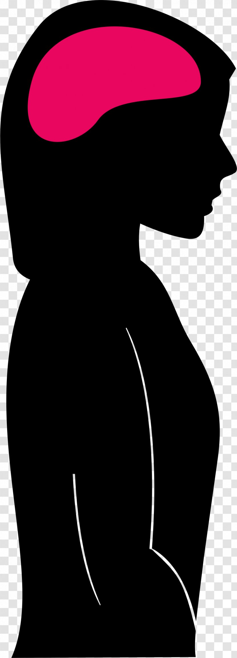 Woman Silhouette Female - Frame - Head Transparent PNG