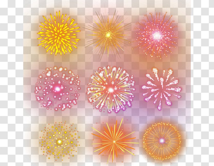Fireworks - Chinese New Year - Pink Transparent PNG