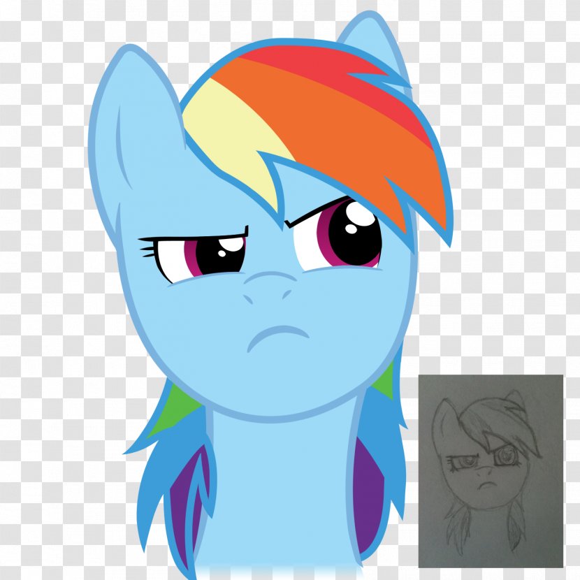 Pony Rainbow Dash Eye Blue - Heart Transparent PNG