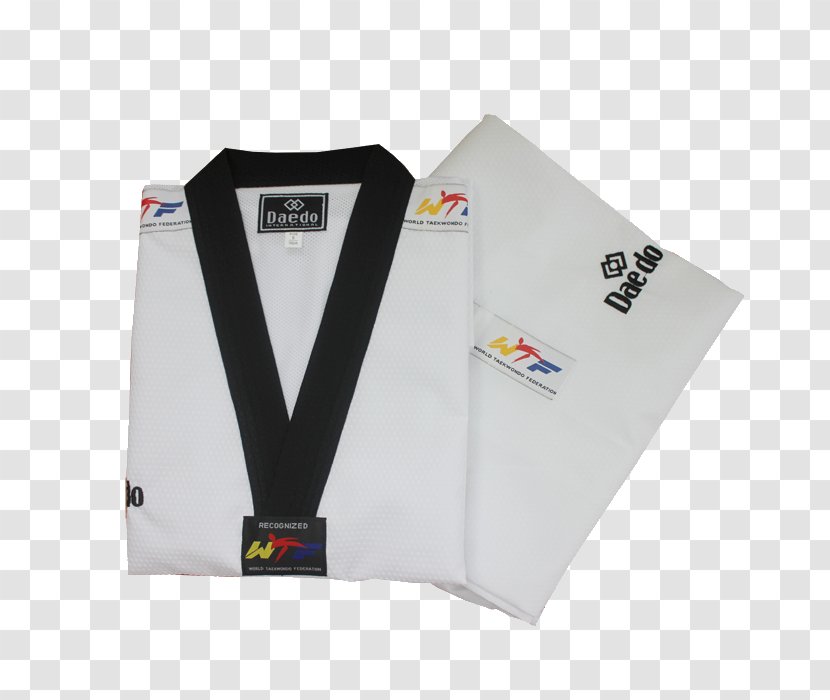 Dobok T-shirt Daedo Collar Outerwear - White Transparent PNG