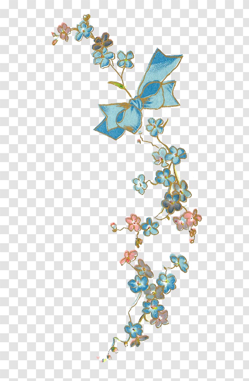 Flower Scorpion Grasses Blue Floral Design Clip Art - Drawing Transparent PNG