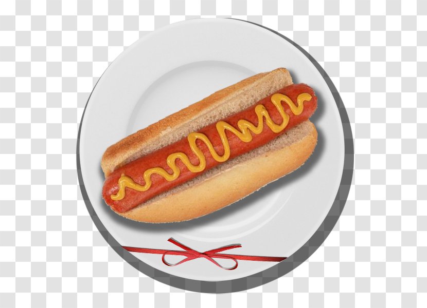 Hot Dog Sausage Bratwurst Chili Breakfast - Thuringian - Ham And Bread On A Plate Transparent PNG