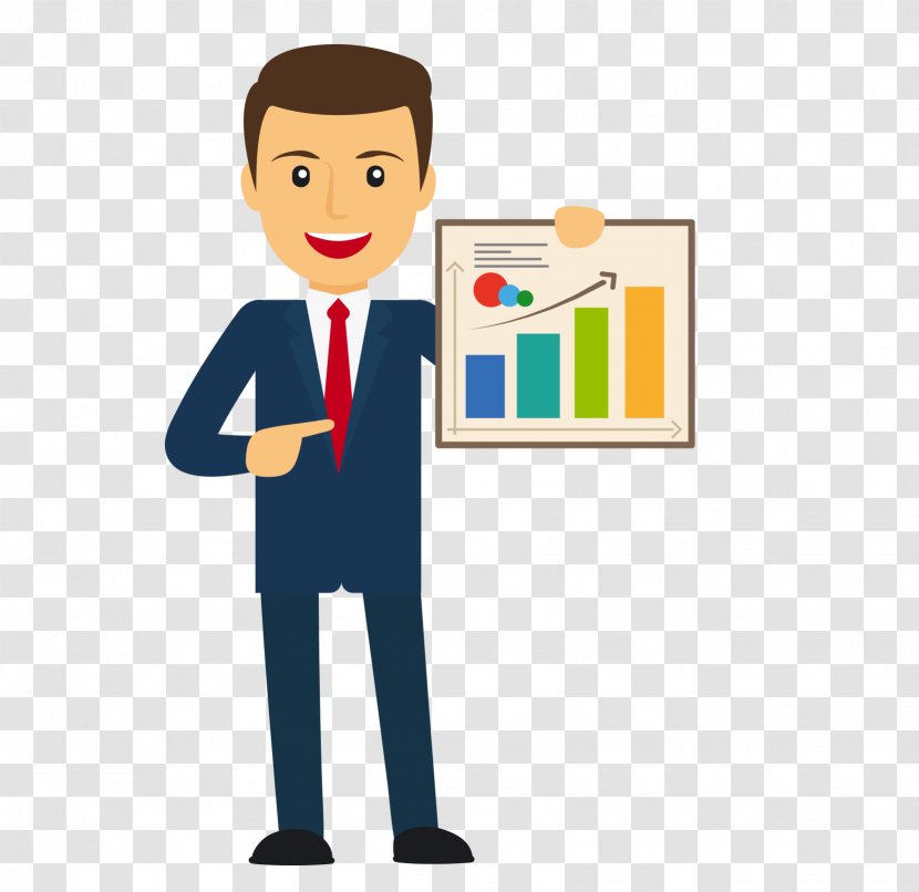 Business Clip Art - Standing - A Man In Suit Transparent PNG