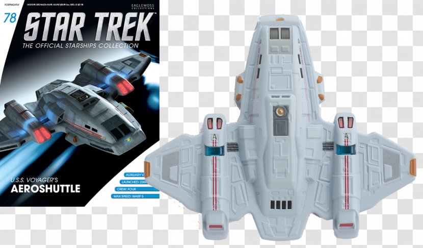 Star Trek USS Defiant Voyager Starship Enterprise (NCC-1701) - Model Car - Die-cast Toy Transparent PNG