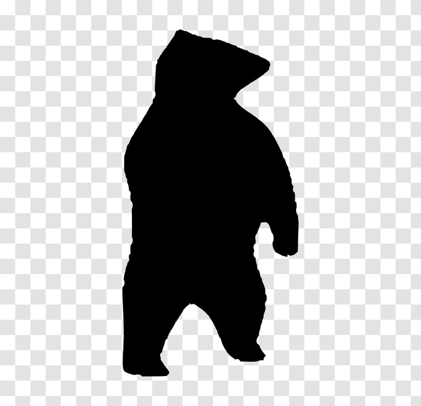American Black Bear Silhouette Clip Art - Grizzly Transparent PNG