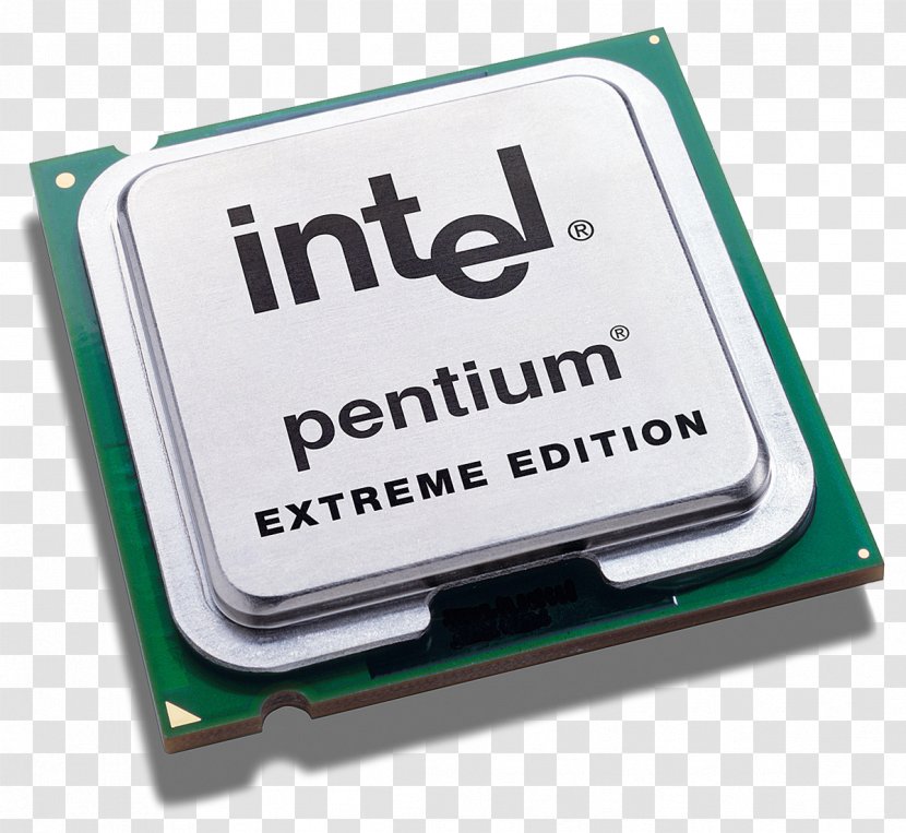 Intel Pentium Extreme Edition Central Processing Unit Dual-Core - Lga 775 Transparent PNG