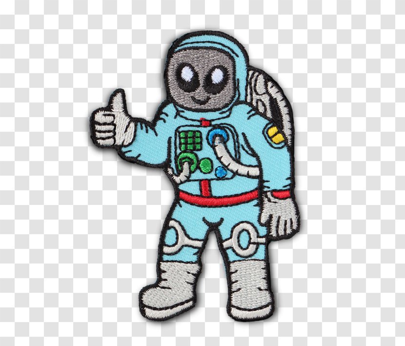 Iron-on Astronaut Embroidered Patch Space Suit Transparent PNG