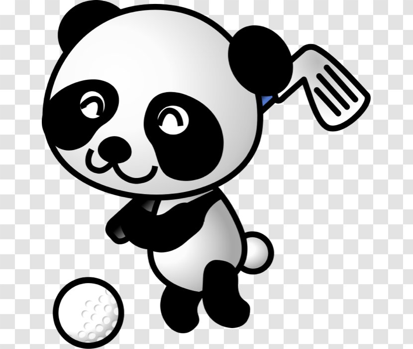 Giant Panda Bear Clip Art - Cartoon - Animal Sports Cliparts Transparent PNG