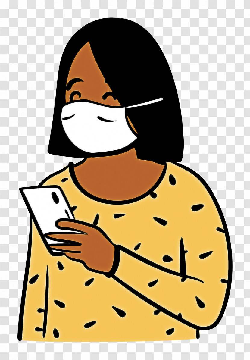 Woman Medical Mask Coronavirus Transparent PNG