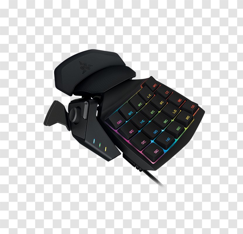 Computer Keyboard Gaming Keypad Razer Orbweaver Elite RGB Color Model - Usb Tartarus V2 Ergonomic Transparent PNG