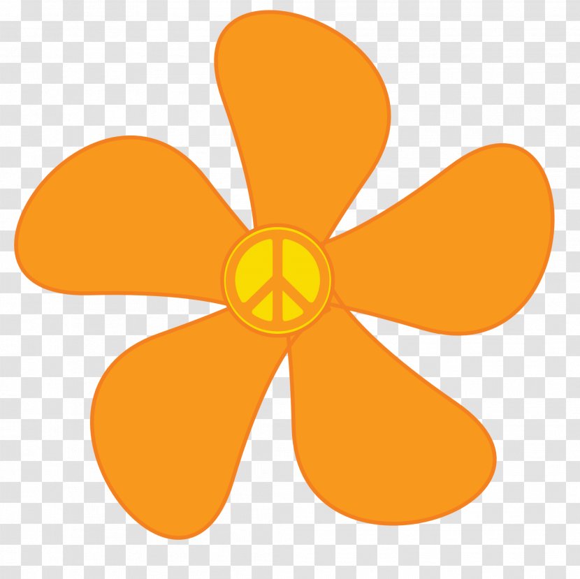 1960s Flower Power Clip Art - Peace And Love - Hippie Cliparts Transparent PNG
