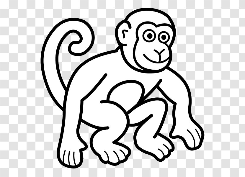 Coloring Book Monkey Drawing Child - Heart Transparent PNG