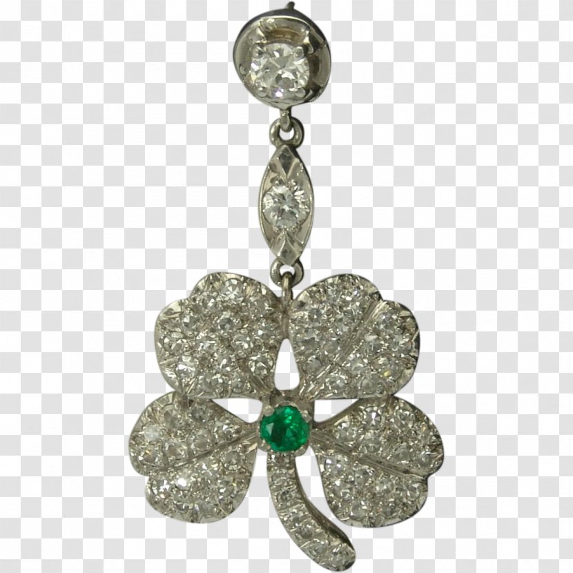 Earring Jewellery Gemstone Charms & Pendants Emerald - Fashion Accessory - Four Leaf Clover Transparent PNG