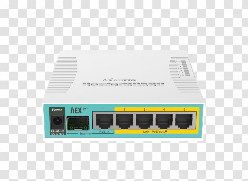 MikroTik RouterBOARD Power Over Ethernet Gigabit - Computer Port - Small Formfactor Pluggable Transceiver Transparent PNG