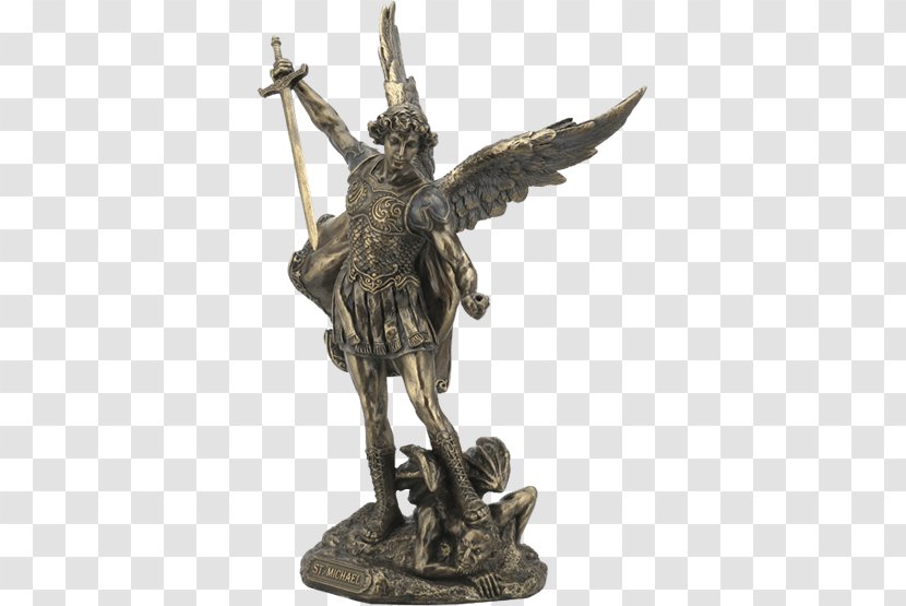 Michael Bronze Sculpture Statue Archangel - Demon - Saint Transparent PNG
