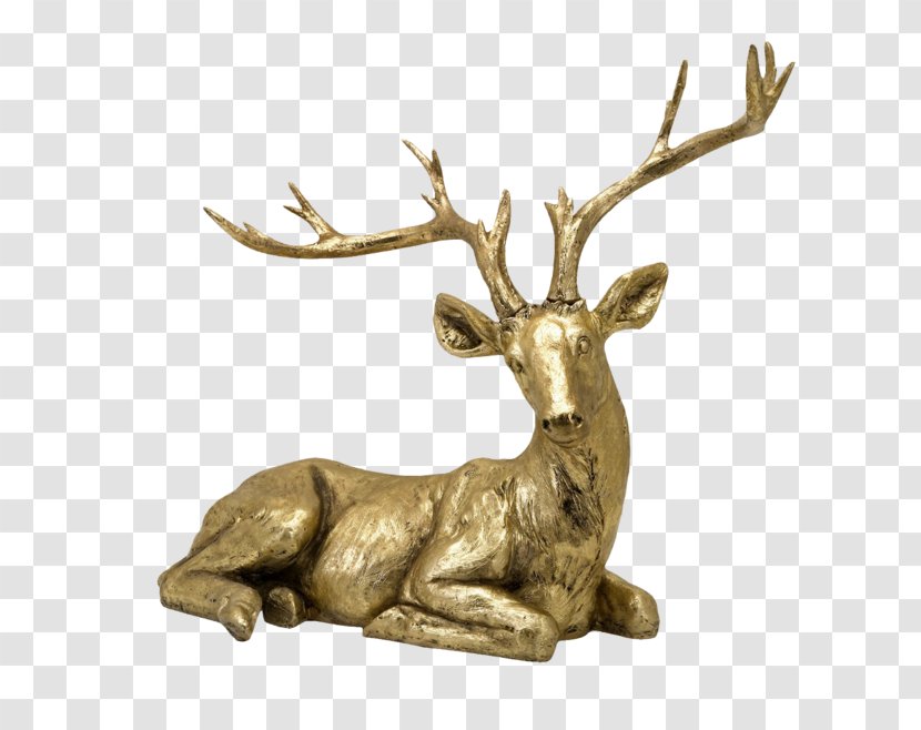 Deer - Wildlife - Gold Pull Material Free Transparent PNG