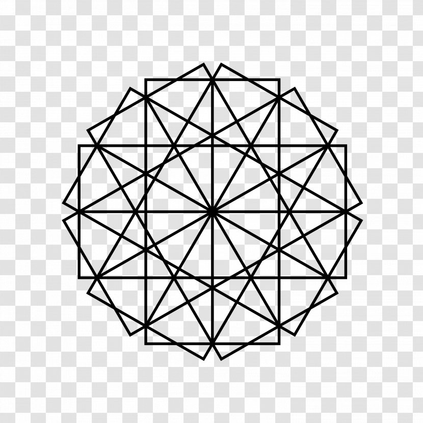 Sacred Geometry Pattern - Monochrome - Design Transparent PNG