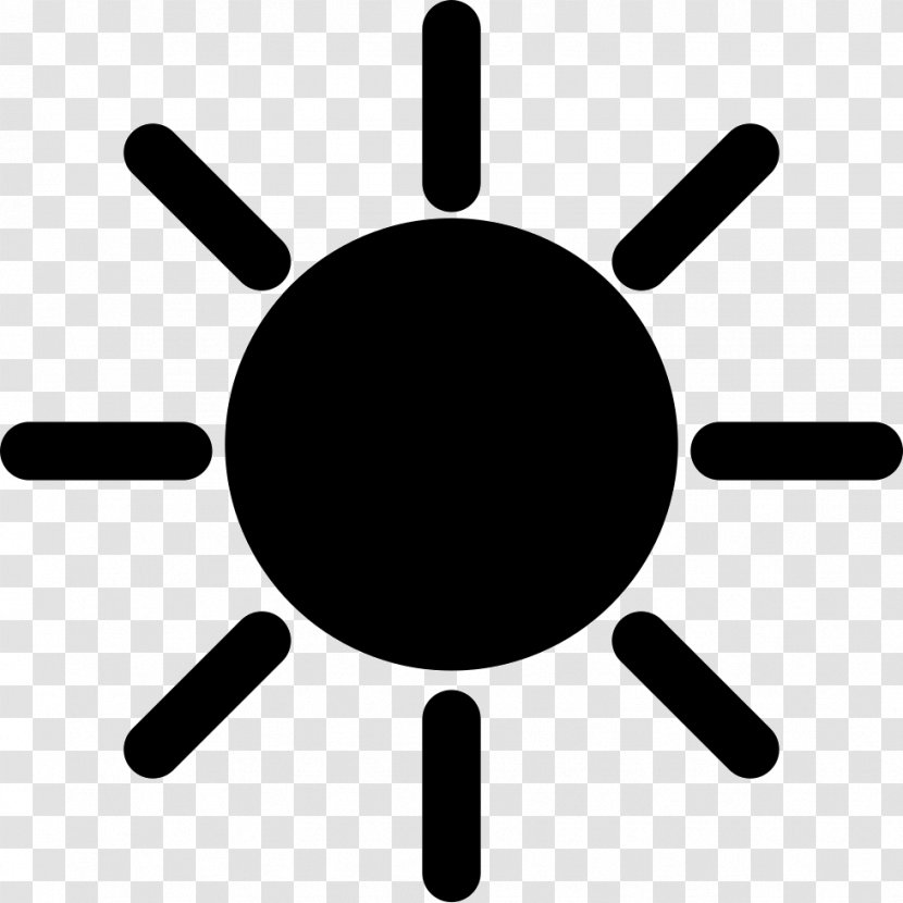 Symbol Brightness Sunlight - Black Transparent PNG