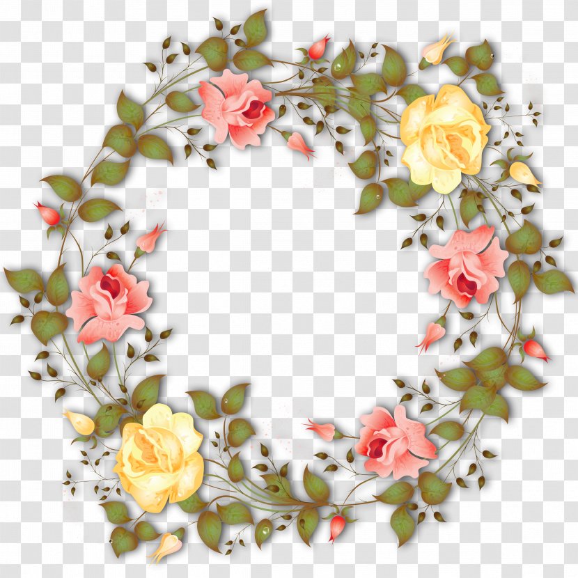 Flower Wreath Garland - Rose Transparent PNG