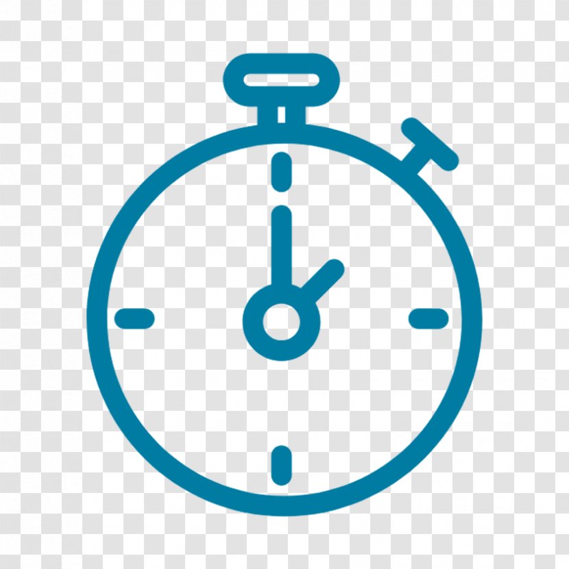 Clock Face - Stopwatch - Symbol Turquoise Transparent PNG