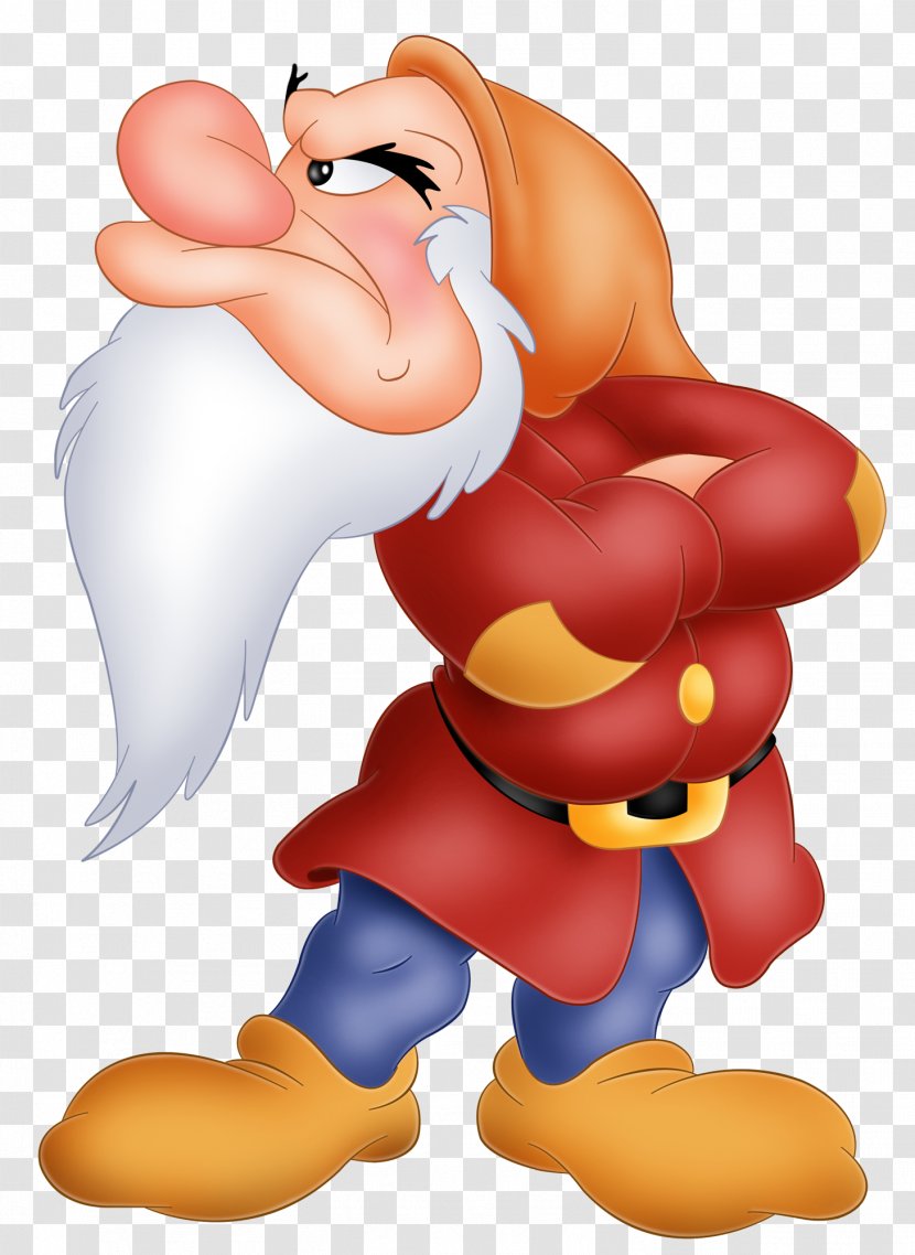 Grumpy Seven Dwarfs Dopey - Heart - Snow White Dwarf Image Transparent PNG