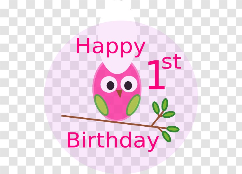 Owl Clip Art - Area - 1st Birthday Transparent PNG