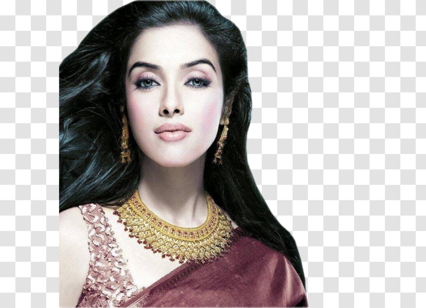 Asin India Jewellery Actor Tanishq - Black Hair Transparent PNG